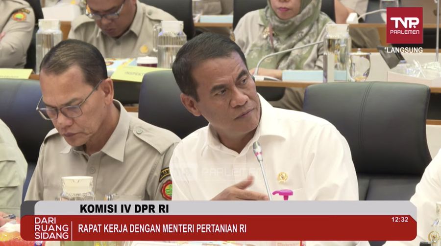 Amran Sulaiman di Komisi IV DPR RI. (Tangkapan layar youtube Komisi IV DPR RI Channel)