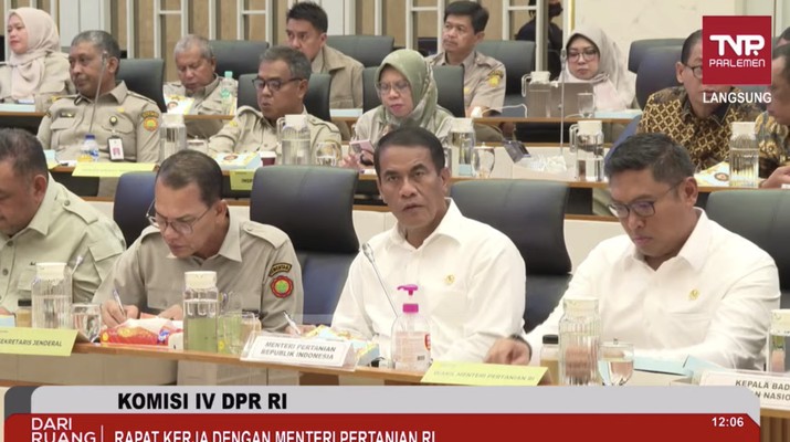 Amran Sulaiman di Komisi IV DPR RI. (Tangkapan layar youtube Komisi IV DPR RI Channel)