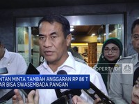 Mentan Minta Tambah Anggaran Rp 86 T Agar Bisa Swasembada Pangan