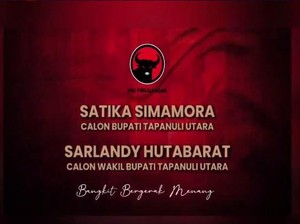 PDIP Usung Satika Simamora-Sarlandy Hutabarat di Pilkada Taput 2024