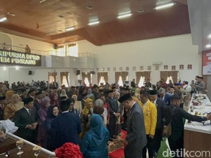 40 Anggota DPRD Pinrang Periode 2024-2029 Dilantik, Nasrun Ketua Sementara