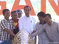 Jokowi Resmikan Bendungan Margatiga Lampung Timur Rp846 Miliar