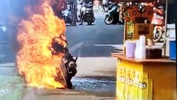 Sepeda Motor Ghost Rider yang Viral di Sukabumi