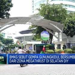 BMKG Sebut Gempa Gunungkidul Dari Zona Megathrust di Selatan DIY