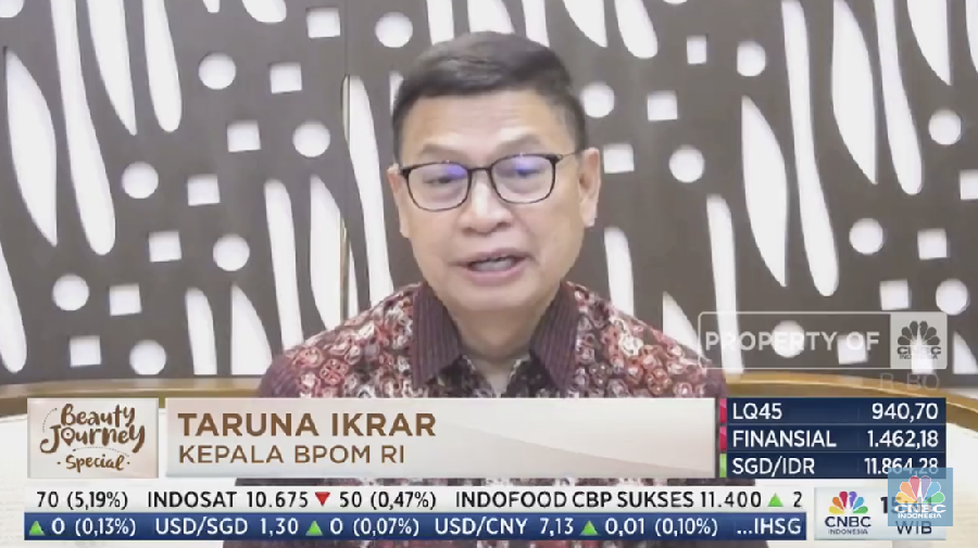 Kepala BPOM RI Taruna Ikrar dalam acara diskusi interaktif 