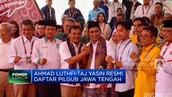 Video: Ahmad Luthfi-Taj Yasin Resmi Daftar Pilgub Jawa Tengah