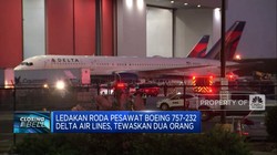 Video: Roda Pesawat Boeing 757-232 Milik Delta Air Lines Meledak
