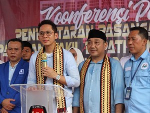 Daftar ke KPU Lampung Selatan, Egi-Syaiful Sampaikan Pesan Zulhas