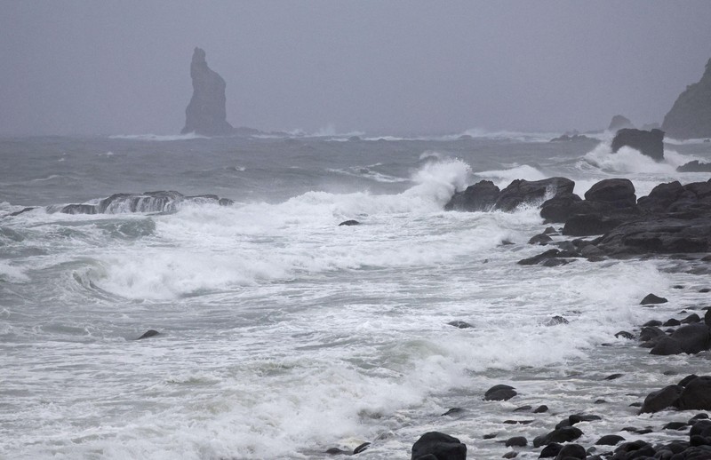 Kendaraan berat terendam air setelah Badai Tropis Maria menerjang daratan, di prefektur Iwate, Jepang utara. (via REUTERS/KYODO) Kendaraan berat terendam air setelah Badai Tropis Maria menerjang daratan, di prefektur Iwate, Jepang utara. (via REUTERS/KYODO)