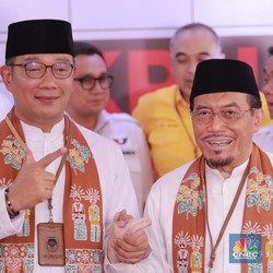 Ini Hasil Survei Ridwan Kamil-Pramono-Dharma di Pilkada DKI 2024