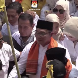 Ridwan Kamil-Suswono Tiba di KPU Jakarta, Siap Daftar Pilgub 2024