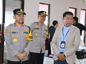 Personel Gabungan Pastikan Keamanan Pendaftaran Pilwali Batu 2024