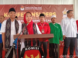 Tiwi-Hendra Daftar Pilkada Purbalingga, Optimis Menang 80 Persen