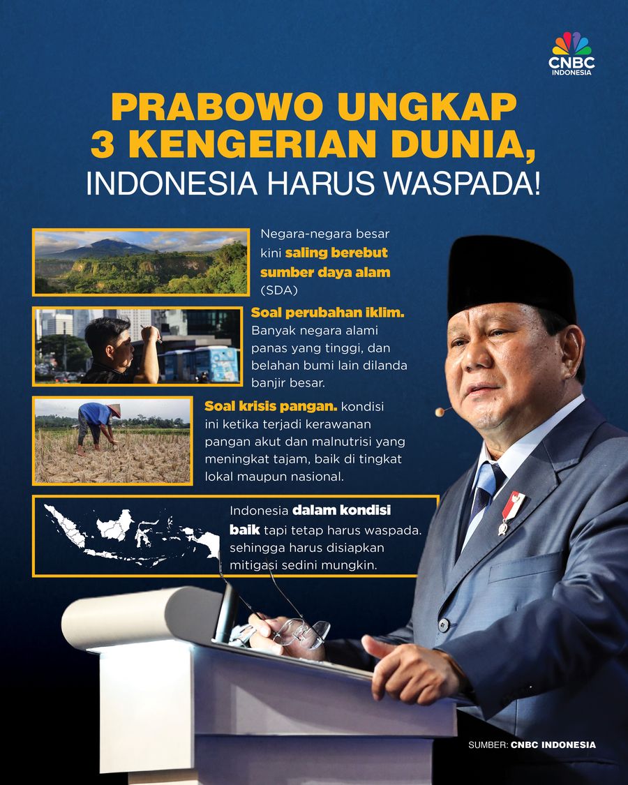 Prabowo Ungkap 3 Kengerian Dunia, Indonesia Harus Waspada! Prabowo Ungkap 3 Kengerian Dunia, Indonesia Harus Waspada!