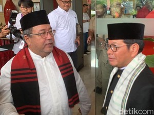Pramono Anung Tiba di DPP PDIP Jelang Pendaftaran, Disambut Rano Karno