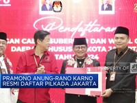Video: Pramono Anung-Rano Karno Resmi Daftar Pilkada Jakarta