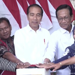 Jokowi Resmikan Wajah Baru Pasar Godean Sleman DI Yogyakarta Rp89 M