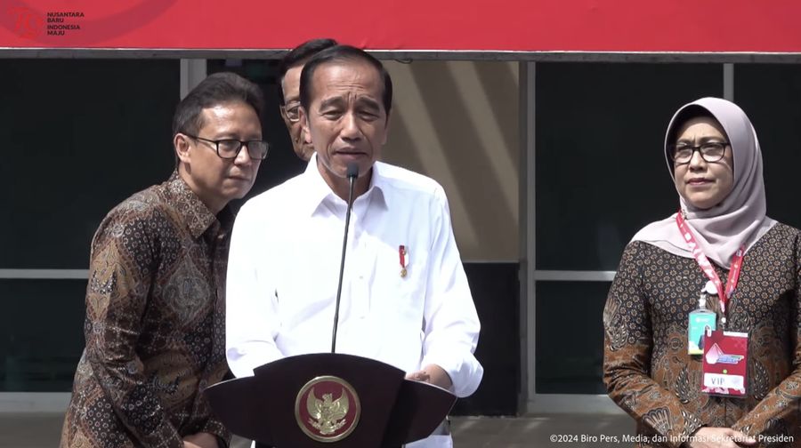 Presiden RI Resmikan Gedung Pelayanan Kesehatan Ibu dan Anak RS. Sardjito Yogyakarta, Rabu (28/8/2024). (Tangkapan layar Youtube Setpres RI)