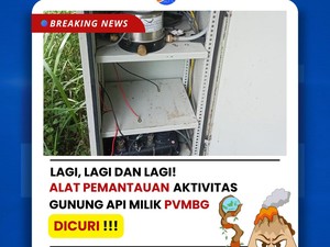 Alat Pemantau Gunung Marapi Dicuri