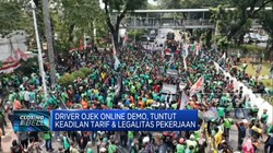 Driver Ojek Online Demo, Tuntut Keadilan Tarif & Legalitas Pekerjaan