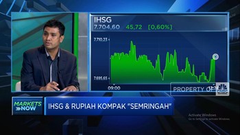Kompak Menguat, IHSG ke Level 7.700 & Rupiah Sentuh Rp15.400/USD