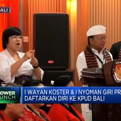 Video: I Wayan Koster & I Nyoman Giri Prasta Daftar ke KPUD Bali