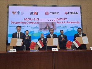 KAI-INKA & CRRC Qingdao Sifang Teken MoU Perkuat Sarana Perkeretaapian RI