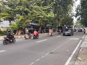 Demo Driver Taksi Online Bubar, Lalin Jl AM Sangaji Jakpus Normal Lagi