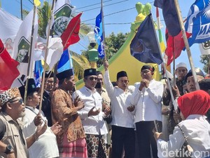 Achmad Fauzi-Imam Doa Bareng di Asta Tinggi Sebelum Daftar ke KPU Sumenep