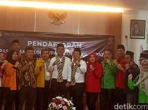 Paslon Bugar-Fahmi Mendaftar Pilkada Banjarnegara, Diusung 9 Parpol