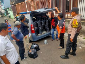 Polisi Gerebek Rumah di Bogor Jadi Gudang Miras, Ribuan Botol Ciu Disita