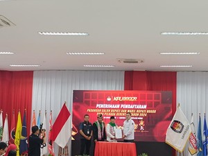Diusung PDIP, Bayu Syahjohan-Musyafaur Resmi Daftar Pilbup Bogor