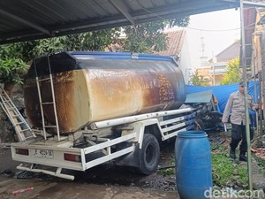 Detik-detik Tukang Las Tewas Kena Ledakan Tangki Solar yang Diperbaiki
