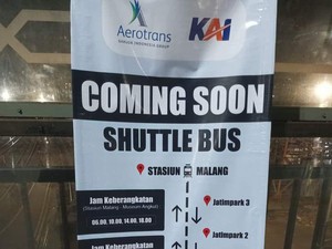 PT KAI Hadirkan Shuttle Bus Rute Stasiun Malang-Obyek Wisata Kota Batu