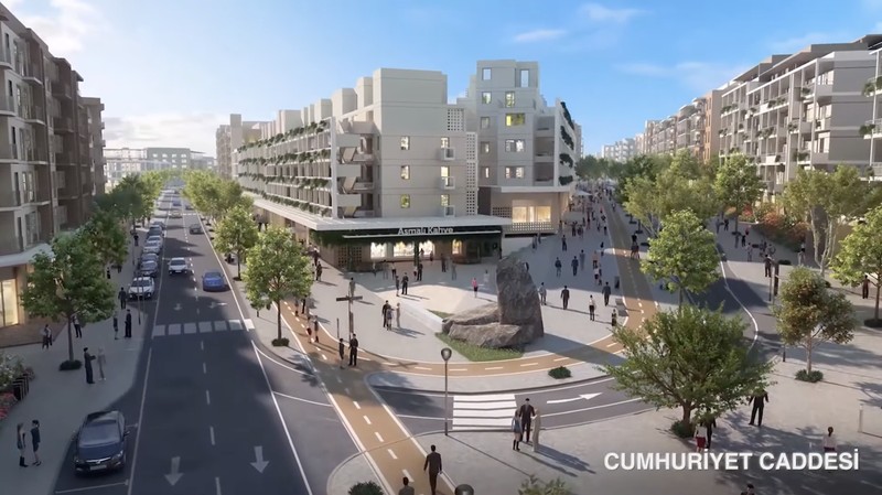 Sekitar 80 persen kota bersejarah Antakya hancur akibat gempa berkekuatan 7,8 pada Februari 2023, menurut studio arsitektur Inggris Foster + Partners. Studio ini kini telah memaparkan visinya untuk membangun kembali kota tersebut. (Dok. fosterandpartners)