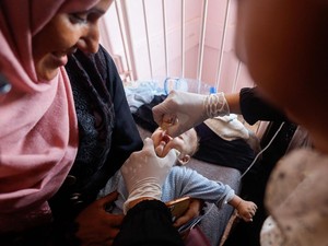 Sekjen PBB Puji Kampanye Vaksinasi Polio di Gaza saat Jeda Kemanusiaan
