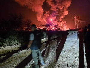 3 Kolam Minyak Mentah Milik PT Bumi Siak Pusako di Riau Terbakar