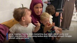 Video: Jeda Perang 3 Hari, 640 Ribu Anak di Gaza Divaksin Polio