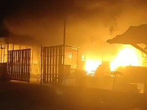 Toko Material dan Elektronik di Indramayu Ludes Dilalap Api
