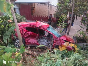 Brio Terobos Perlintasan Dihantam KA di Lampung, Dua Mahasiswa Kritis