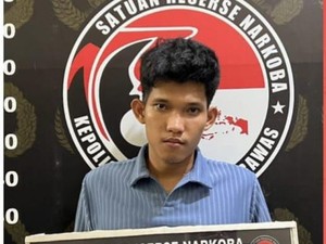 Pria di Mura Ditangkap, Polisi Temukan Sabu Tergantung di Dinding Kontrakan