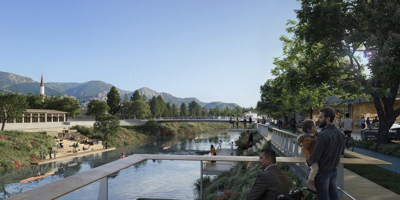 Sekitar 80 persen kota bersejarah Antakya hancur akibat gempa berkekuatan 7,8 pada Februari 2023, menurut studio arsitektur Inggris Foster + Partners. Studio ini kini telah memaparkan visinya untuk membangun kembali kota tersebut. (Dok. fosterandpartners)
