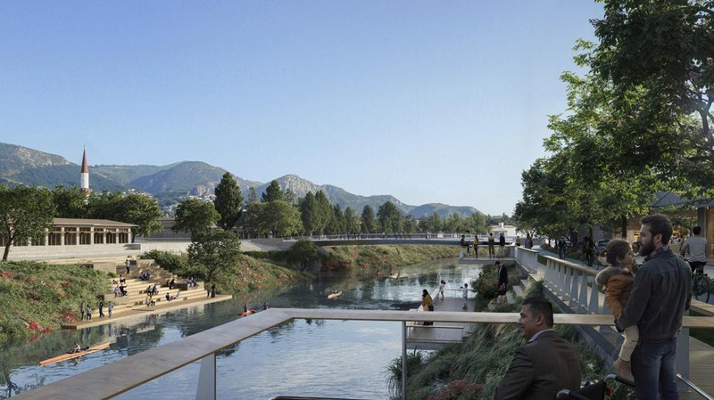 Sekitar 80 persen kota bersejarah Antakya hancur akibat gempa berkekuatan 7,8 pada Februari 2023, menurut studio arsitektur Inggris Foster + Partners. Studio ini kini telah memaparkan visinya untuk membangun kembali kota tersebut. (Dok. fosterandpartners)