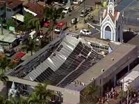Potret Atap Gereja di Brasil Ambruk, Dua Orang Tewas Tertimpa Puing