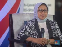 Deputi Bidang Ekonomi dan Transformasi Digital Kementerian PPN/Bappenas Vivi Yulaswati (CNBC Indonesia/Faisal Rahman)