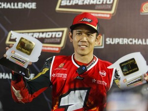 Tommy Salim Ukir Sejarah di Superchallenge Supermoto Race 2024