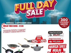 Merapat Ibu-ibu! Peralatan Masak Serba Rp 100 Ribuan di Transmart Full Day Sale