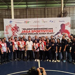 Menkominfo Buka Turnamen Futsal & Tenis Meja Hari Bhakti Postel ke-79