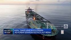 Video: Kapal Tanker Arab Saudi & Panama Jadi Korban Serangan Houthi