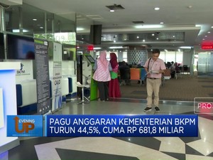 Pagu Anggaran Kementerian BKPM Turun 44,5%, Cuma Rp 681,8 Miliar